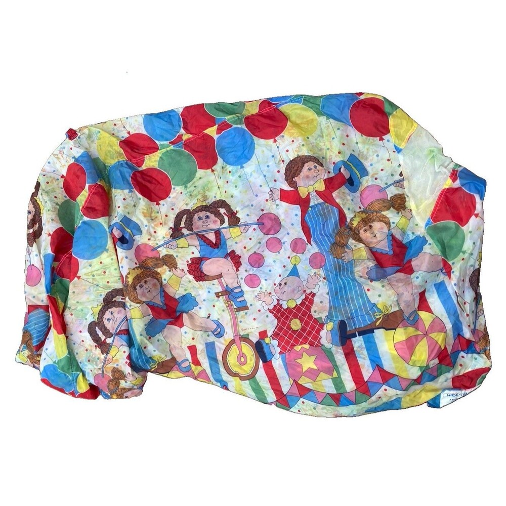 Vintage Cabbage Patch Kids Coleco Hide And Sleep bed tent No Poles Circus Scene